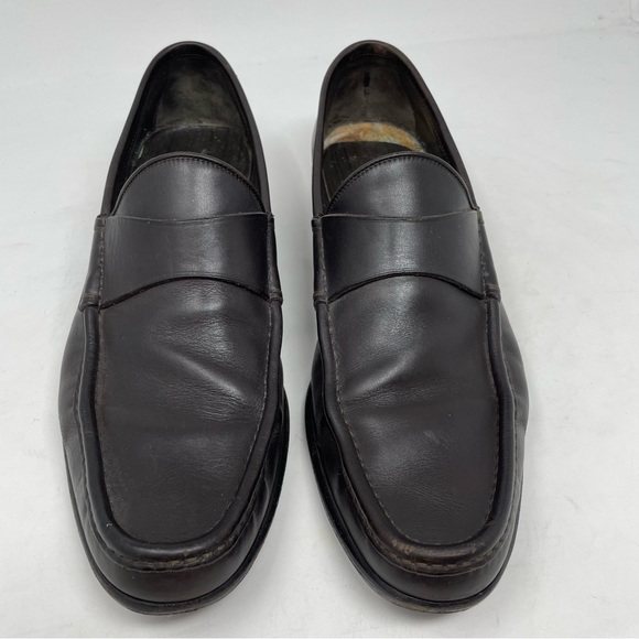 Gucci Brown Leather Men's Loafers 10D - Picture 1 of 15